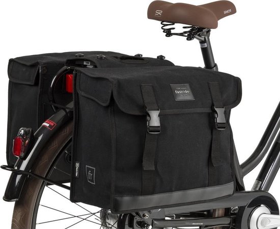 Fastrider Canvas 36 Dubbele Fietstas Zwart - 47L van FastRider — afbeelding 4