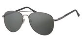 ELBO zonnebril - UV-protectie 400 - Gepolariseerd - Piloten bril - Hoogglans grijs