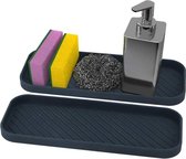 Gootsteen Organizer | Siliconen | Antislip | Zwart