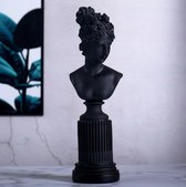 BaykaDecor - Klassieke Standbeeld Godin Freya - Vruchtbaarheid, Liefde & Wellust - Kunstgalerie - Woondecoratie - Zwart - 36 cm