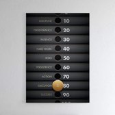 Walljar - Weight Of Success - Muurdecoratie - Poster met lijst