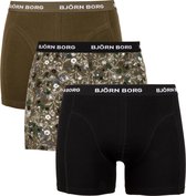 Björn Borg Essential La Flower Sammy Onderbroek - Mannen - zwart - bruin - grijs