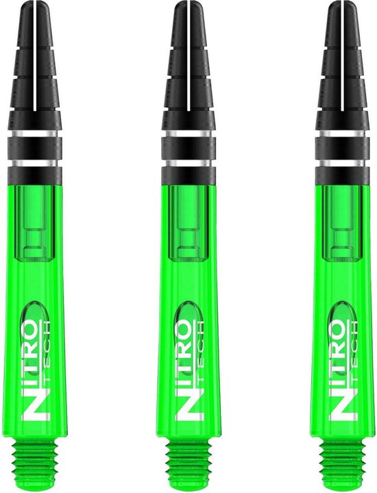 RED DRAGON - Nitrotech Selectiepakket 2 - Groen, Blauw en Rood Medium Dartschachten - 3 sets per pakket (9 Dartschachten in totaal) van Red Dragon — afbeelding 2