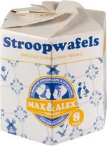 Max & Alex Stroopwafels Delfts Blauw Hexa Koekjes Verpakking 250g