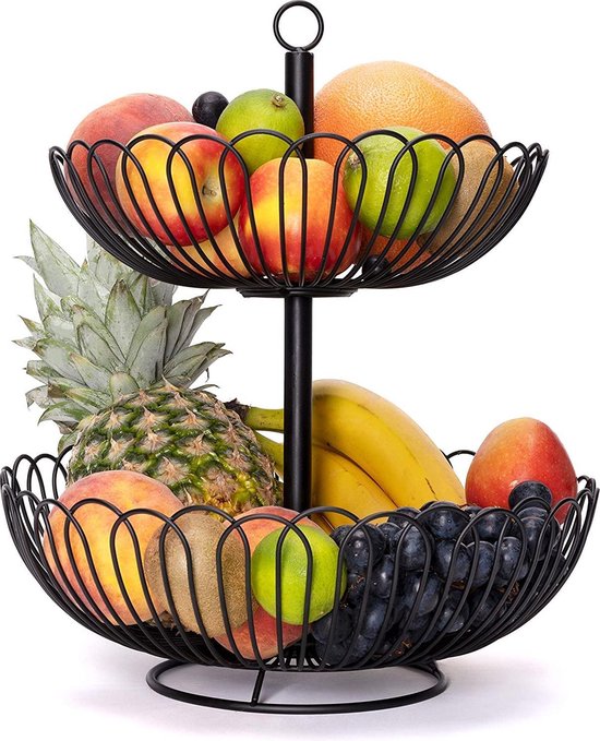 Bol à fruits 34 cm XL bol à fruits en métal pour plus d'espace sur le plan  de travail... | bol