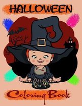 Halloween Coloring Book: Preschool Halloween Book, Ages 2-4, 4-8, With