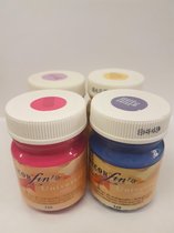 Talens universal 50 ml 4 potjes fuchsia, blauwviolet, lila, zonnegeel