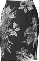 Dames milano rok zwart/off white - kort | Maat XL