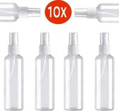 Spray flesje leeg -100 ml- 10 flesjes - sprayflacon leeg  - verstuiver flesjes leeg - spray bottle - verstuiver leeg