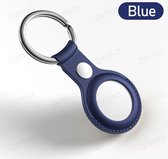 Sleutelhanger leer voor Apple AirTag blauw