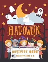 Halloween Activity Book For Kids Ages 4-8