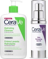 Ceravé Best Duo Set Anti-Aging - Skin Renewing Ceramide Gel - Complete Anti-veroudering set - SPF 30 - Retinol - Vitamine C - Hydrating Cleanser 473ml