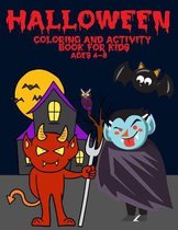 Halloween Coloring And Activity Book For Kids Ages 4-8: 32 Activities