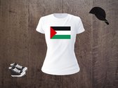 T-Shirt - Tshirt - Palestina - Vlag - Wit of zwart Tshirt - Palestijnse - No War - Heren, dames en kinderen -  Maten s tm xxl - Maten 104 tm 176