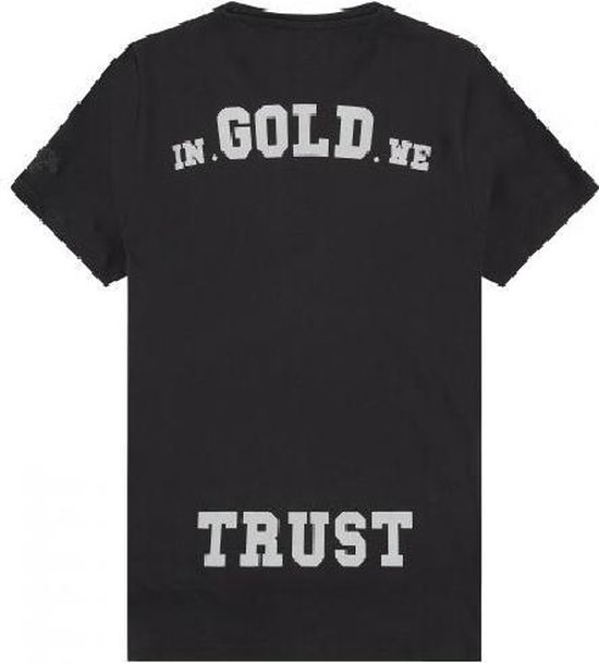 In Gold We Trust Reflective TShirt Black Maat L