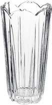 Corolla Vaas voor Bloemen - Bloempot - 23 cm - Transparant - Rond Glas