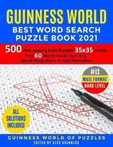 Guinness World Best Word Search Puzzle Book 2021 #13 Maxi Format Hard Level