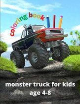 monster truck coloring book for kids ages 4-8