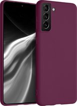 kwmobile telefoonhoesje voor Samsung Galaxy S21 Plus - Hoesje voor smartphone - Back cover in bordeaux-violet