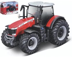 Bburago Massey Ferguson 8740S rood modelauto schaalmodel 10 CM
