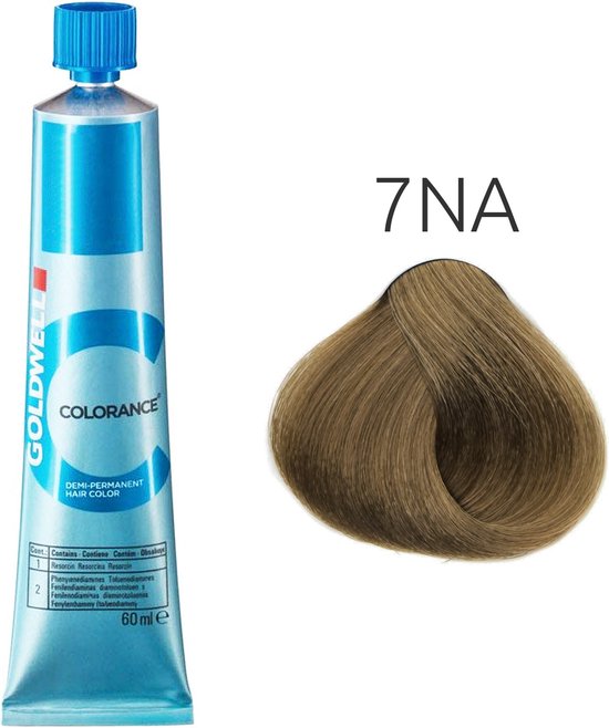 Goldwell COLORANCE 7-NA Acid Color – Mittel Natur Aschblond, Demi-permanente Haarfarbe Mit Grauabdeckung