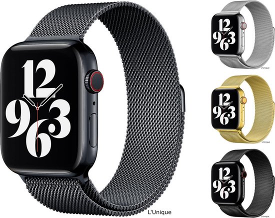 Milanees Bandje / Geschikt voor Apple Watch bandje / 42 mm / 44 mm / 45 mm  / iWatch | bol.com