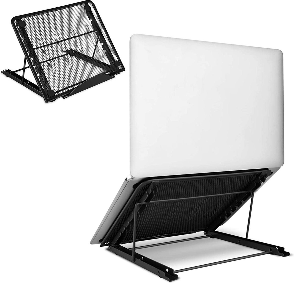 Laptopstandaard, laptop koelstandaards draagbare ventilatie verstelbare hoogte universele ergonomische lade Geschikt Voor: iM (AC) / notebook / tablet overige 7-15.6 