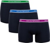 EA7 Boxershorts (3-Pack) Onderbroek - Mannen - zwart/wit/groen/blauw