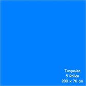 Benza Kaftpapier - Turquoise - 5 rollen