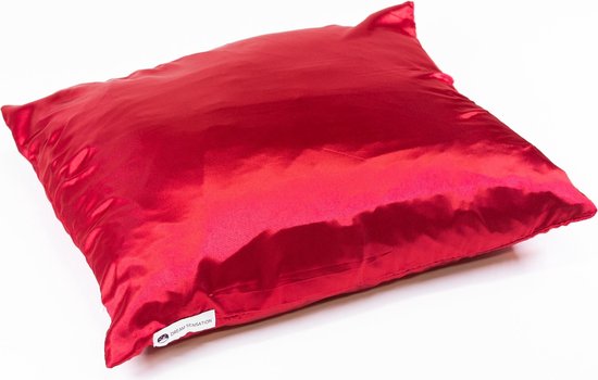 Dream Sensation Luxe Satijnen kussensloop Bordeaux rood / silk pillow case  burgundy –... | bol
