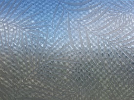 Raamfolie statisch-anti inkijk-Textiel Palms grijs 46cm x 1.5m