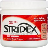 Stridex, Single-Step Acne Control, Maximum, Alcohol vrij , 55 Soft Touch Pads