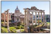 Forum Romanum gezien vanaf het Capitool in Rome - Foto op Akoestisch paneel - 225 x 150 cm