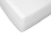 Briljant Home Molton Hoeslaken voor Split matras - 180x220 - Matrasbeschermer - 100% kartoen - Wit