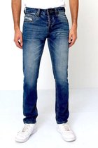 Regular fit Broeken Mannen - A-11027 - Blauw