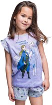 Disney Frozen II - shortama - lila fullprint - Stronger together - 100% jersey katoen - maat 92