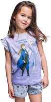 Disney Frozen II - shortama - lila fullprint - Stronger together - 100% jersey katoen - maat 98