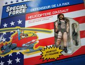 Special Force - Defenseur de La Paix - Helicoptere D'Assaut - Vintage Speelgoed Jaar 1986