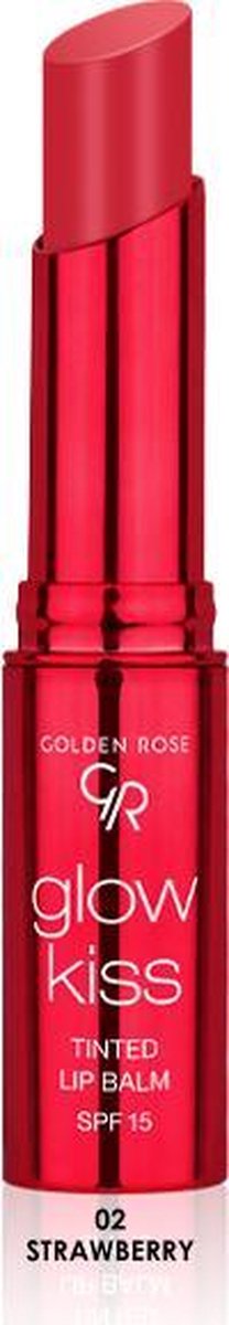 Golden Rose - Glow Kiss Tinted Lip Balm 02 - Strawberry - Hyaluronzuur