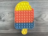 XXL Pop it ijsje pop it - ijsje pop it - pop it met letter en nummers - 20x20 ijsje pop it - nieuwe ontwerp - groot formaat - tiktok trend - voor jongen en meisje -