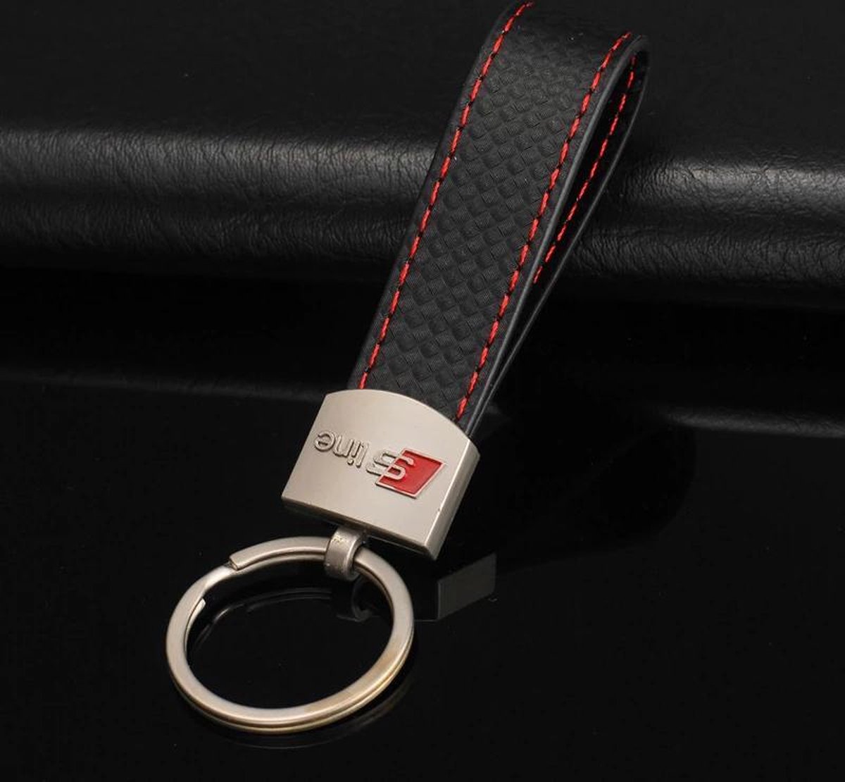 Audi Sport Schlüsselanhänger Einkaufswagenchip, Schwarz