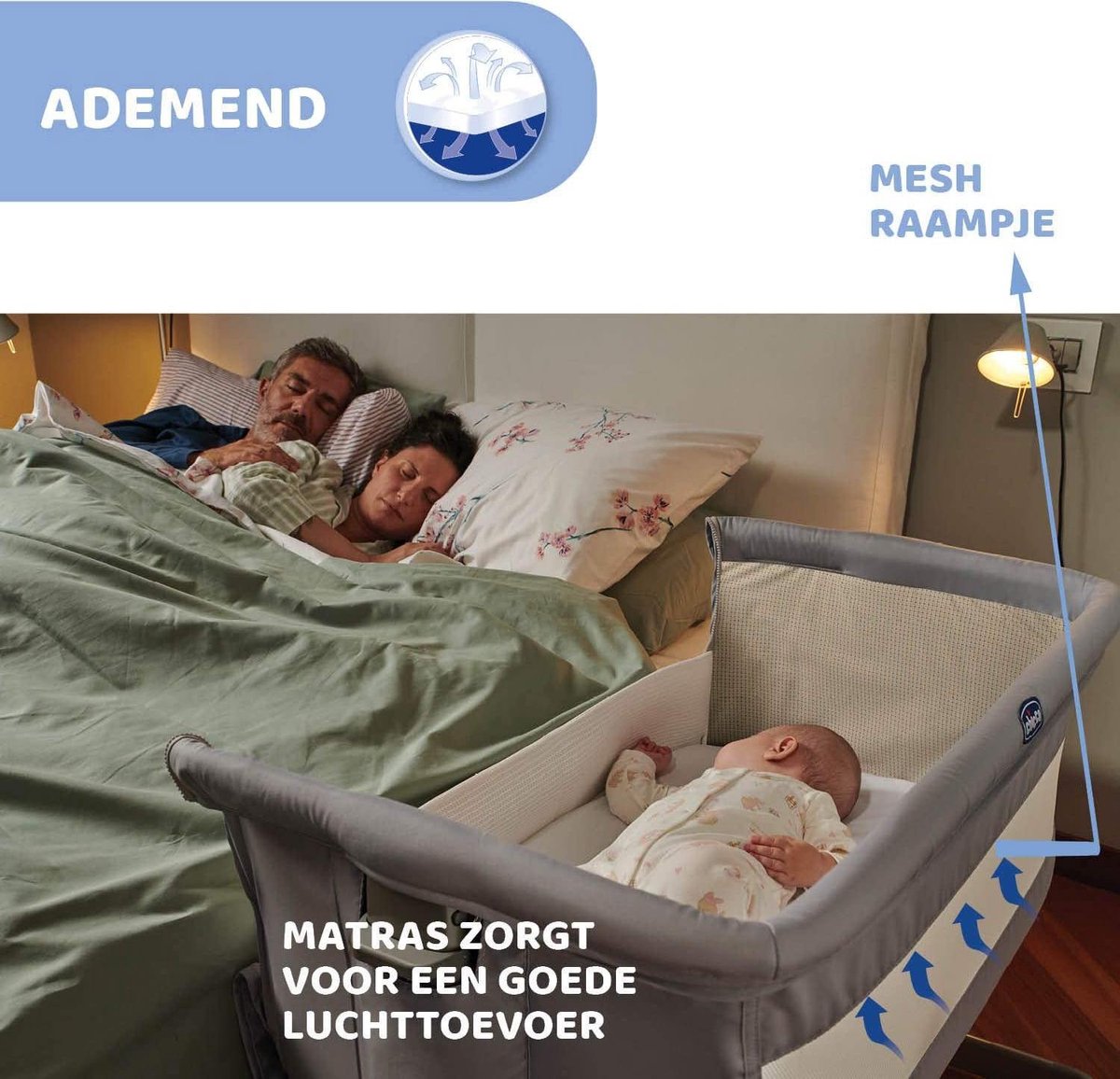 Chicco Co-Sleeper Next2Me - Aanschuifwieg voor Baby - Instelbare Hoogte - Veilige... | bol.com