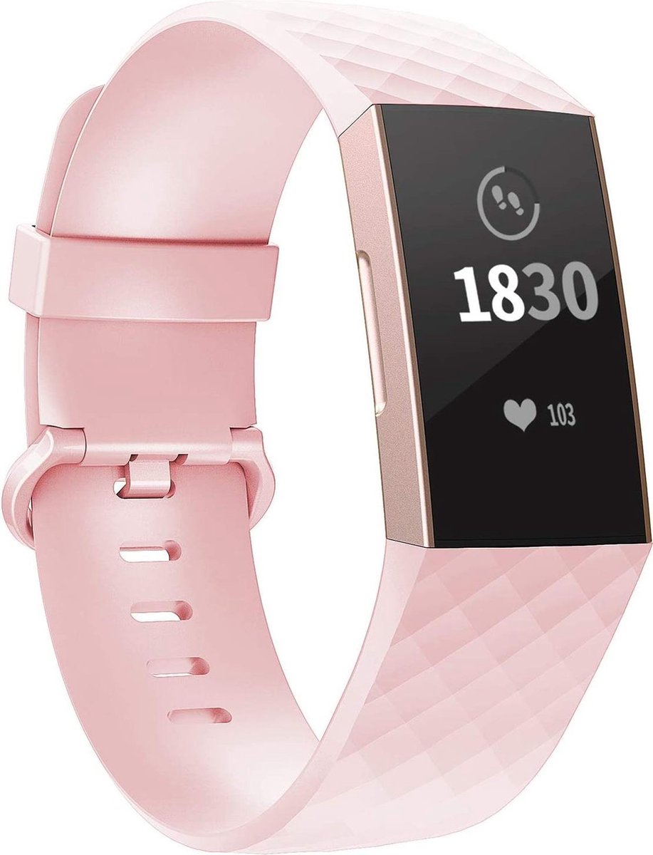 YPCd® Siliconen bandje - Charge 3 - Roze - Small