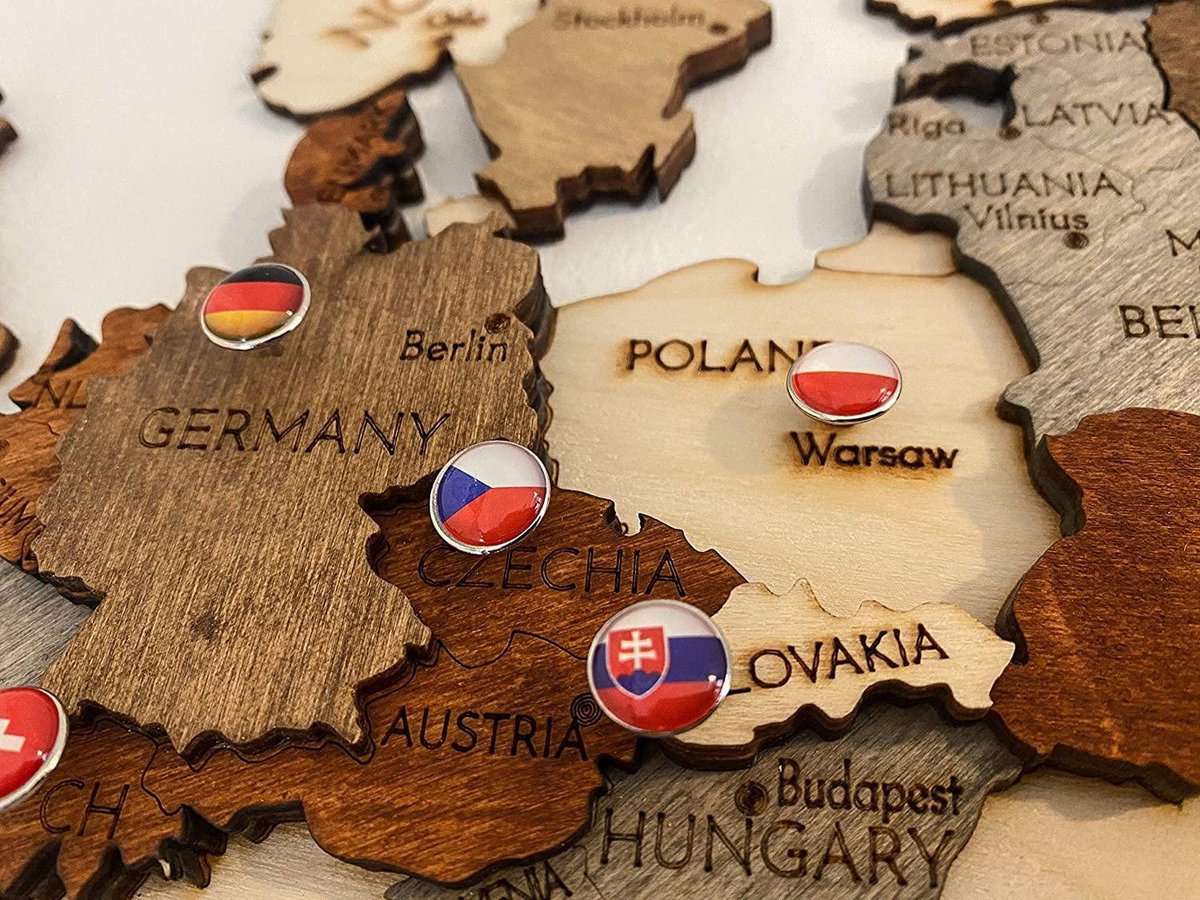Nationale Vlag Push Pins 291 Stks Land Vlag Duimkopers met Kurk Board Decoratieve Tekening Pin voor Wereld Reizen Kaart Bulletin Board Pinboard Kantoor