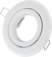 LED line Inbouwspot - Rond - Kantelbaar - GU10 Fitting - Ø 100 mm - Mat Wit
