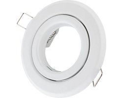 Groenovatie Inbouwspot - Rond - Kantelbaar - GU10 Fitting - Ø 100 mm - Mat Wit