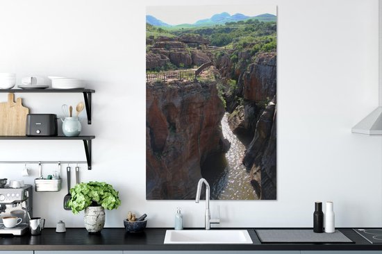 Bourke's Luck Nids de poule au Blyde River Canyon en Afrique Toile 80x120 cm - Tirage photo sur toile (Décoration murale salon / chambre)