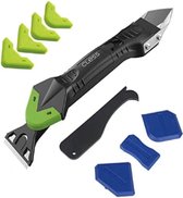 Complete 5-in-1 Kit Set – Kit Schraper Spatel Verwijderaar Strijker – 5 afstrijkrubbers – Siliconen Verwijderaar – Voegenkit – Kit Tool