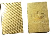 Waterpoof PVC Speelkaarten - Cadeau - 54 delig - Golden King - Goud