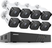 ANNKE ACS-8 N48-I51DL-8 Beveiligingscamera set - PoE - 5MP - Met audio